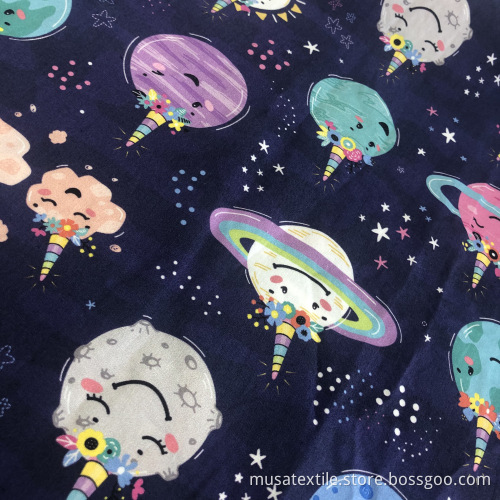 Digital Printing Cotton Poplin Fabric Sold by Roll